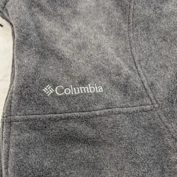 Columbia Sportswear Gray zip up fleece jacket, like new, women's size small O12 - Picture 11 of 11